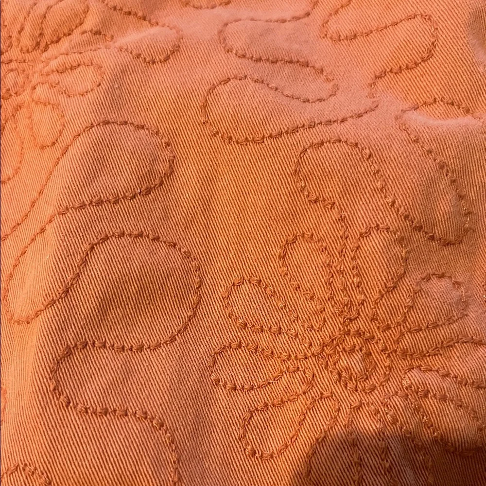 Orange Patterned Button-Up Shirt - Picture 2 of 2